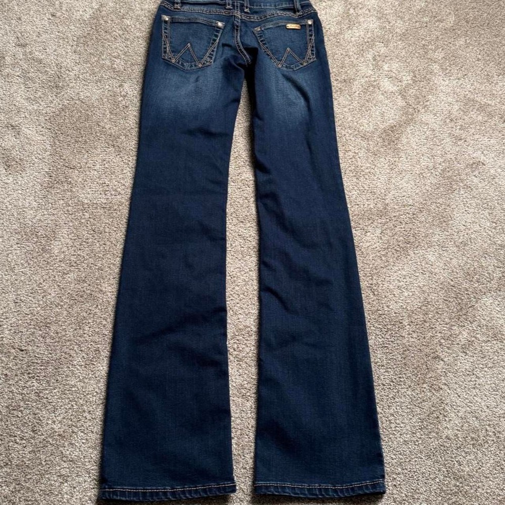 WRANGLER BOOTCUT INDIGO BLUE LOW RISE DENIM